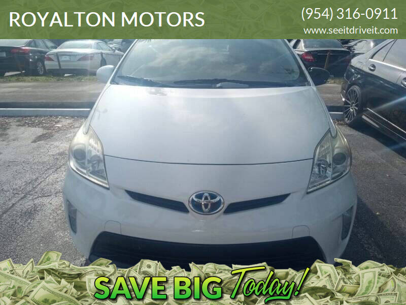 2015 Toyota Prius for sale at ROYALTON MOTORS in Plantation FL