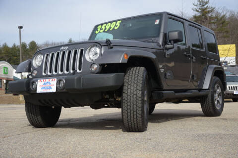 2017 Jeep Wrangler Unlimited for sale at Auto Wholesalers Of Hooksett in Hooksett NH