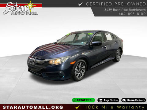 2018 Honda Civic for sale at STAR AUTO MALL 512 in Bethlehem PA