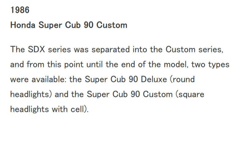 1998 Honda Super Cub Custom C90E
