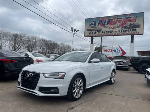 2015 Audi A4 for sale at ANF AUTO FINANCE in Houston TX
