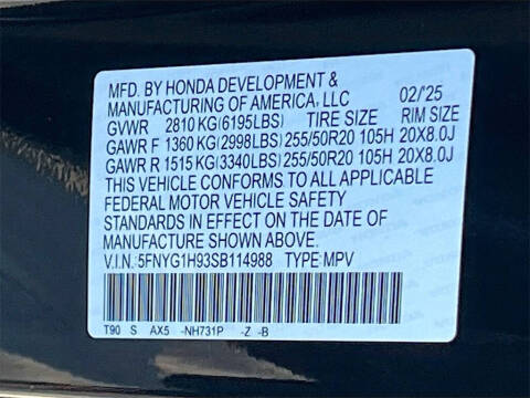 2025 Honda Pilot Black Edition