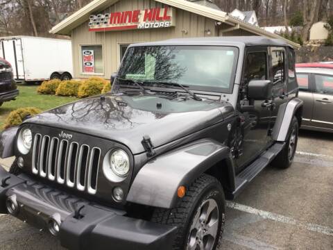 2017 Jeep Wrangler Unlimited for sale at Mine Hill Motors LLC in Mine Hill NJ