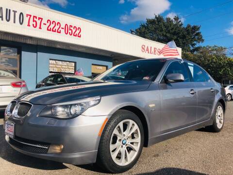 2010 BMW 5 Series for sale at Trimax Auto Group in Norfolk VA