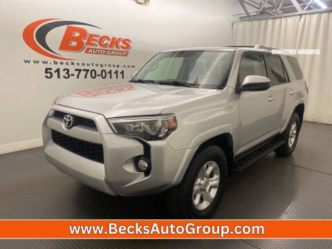 2016 Toyota 4Runner for sale at Becks Auto Group in Mason OH