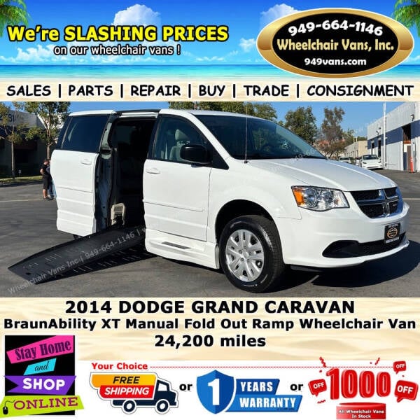 2014 Dodge Grand Caravan for sale at Wheelchair Vans Inc in Laguna Hills CA