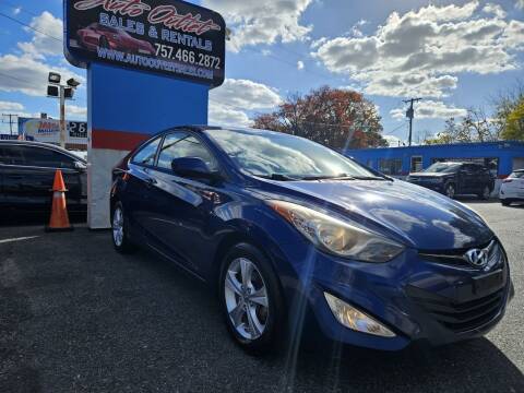 2013 Hyundai Elantra Coupe for sale at Auto Outlet Sales and Rentals in Norfolk VA