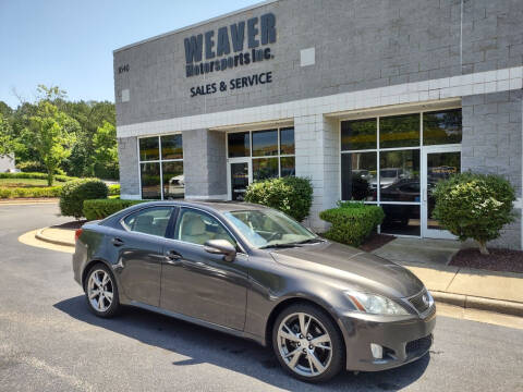 2009 Lexus IS 250 for sale at Weaver Motorsports Inc in Cary NC