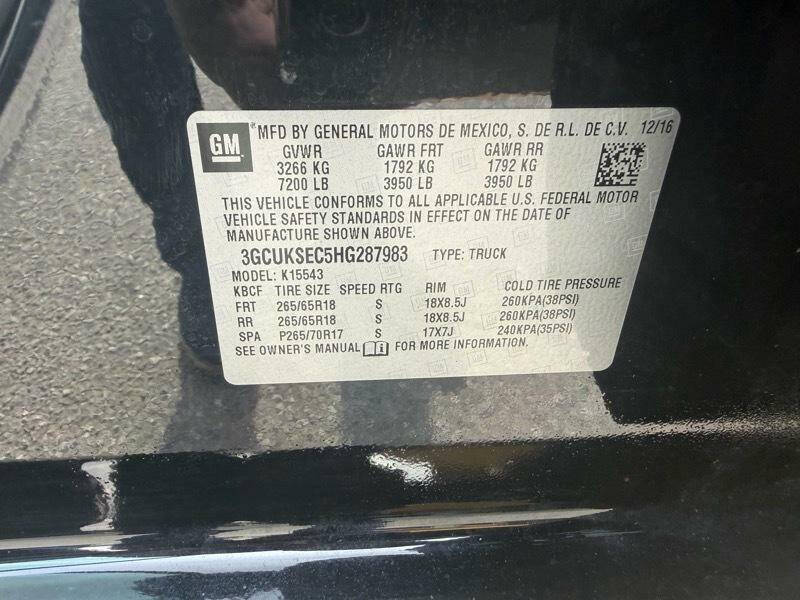 2017 Chevrolet Silverado 1500