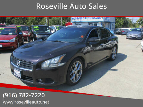 2011 Nissan Maxima for sale at Roseville Auto Sales in Roseville CA