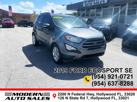 2019 Ford EcoSport for sale at Modern Auto Sales in Hollywood FL