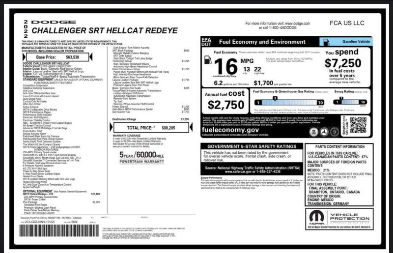 2022 Dodge Challenger