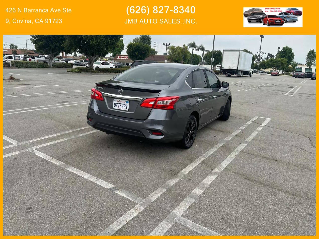 2018 Nissan Sentra for sale at JMB AUTO SALES INC in Covina, CA