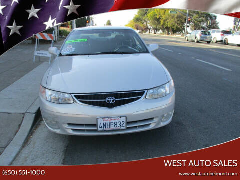 2000 Toyota Camry Solara for sale at West Auto Sales in Belmont CA