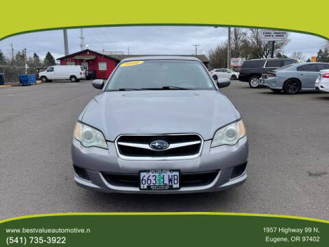 2009 Subaru Legacy for sale at Best Value Automotive in Eugene OR