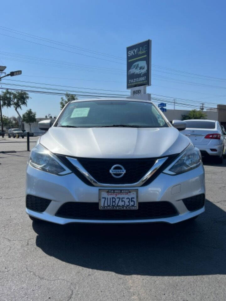 2016 Nissan Sentra for sale at Skyline Motors in Fullerton, CA