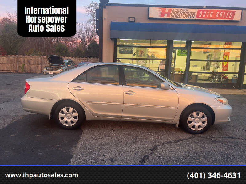 2003 Toyota Camry for sale at International Horsepower Auto Sales in Warwick RI