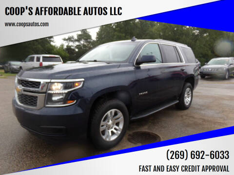 2019 Chevrolet Tahoe for sale at COOP'S AFFORDABLE AUTOS LLC in Otsego MI
