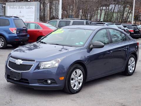 2013 Chevrolet Cruze for sale at United Auto Sales & Service Inc in Leominster MA