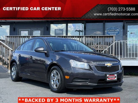 2014 Chevrolet Cruze for sale at CERTIFIED CAR CENTER in Fairfax VA