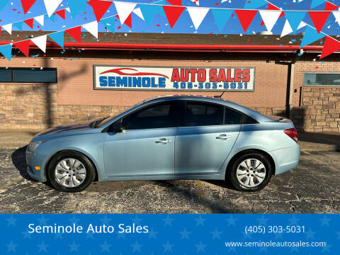 2012 Chevrolet Cruze for sale at Seminole Auto Sales in Seminole OK