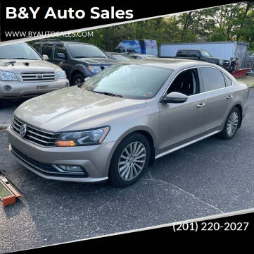 2016 Volkswagen Passat for sale at B&Y Auto Sales in Hasbrouck Heights NJ