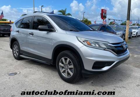 2015 Honda CR-V for sale at AUTO CLUB OF MIAMI, INC in Miami FL