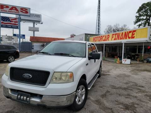 2004 Ford F-150 for sale at MOTOR CAR FINANCE in Houston TX