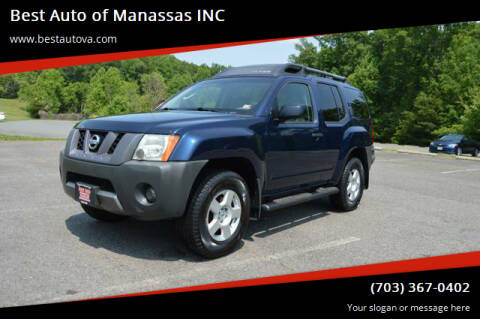 2008 Nissan Xterra for sale at Best Auto of Manassas INC in Manassas VA