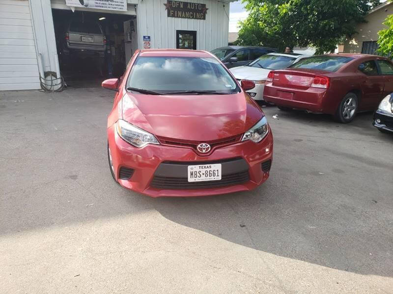 2016 Toyota Corolla for sale at Bad Credit Call Fadi in Dallas TX