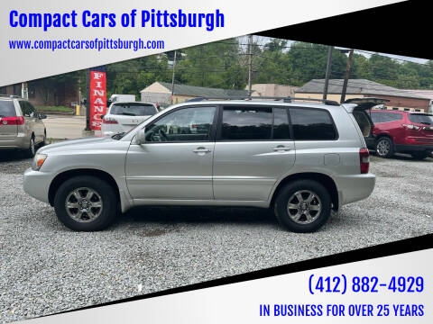 2007 Toyota Highlander for sale at Compact Cars of Pittsburgh in Pittsburgh PA