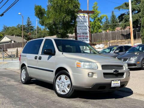 2008 Chevrolet Uplander for sale at Sierra Auto Sales Inc in Auburn CA