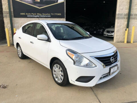 2017 Nissan Versa for sale at KAYALAR MOTORS SUPPORT CENTER in Houston TX