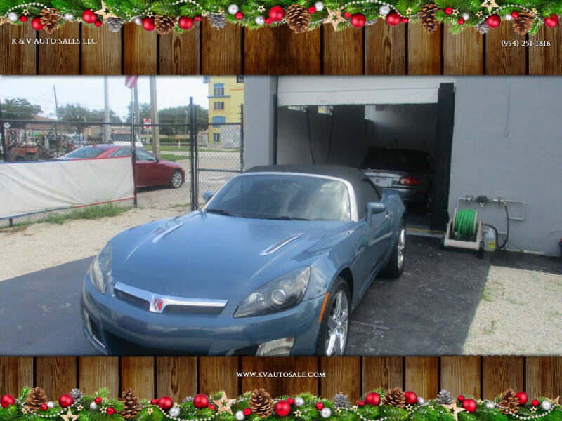 2007 Saturn SKY for sale at K & V AUTO SALES LLC in Hollywood FL