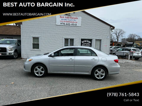 2013 Toyota Corolla for sale at BEST AUTO BARGAIN inc. in Lowell MA