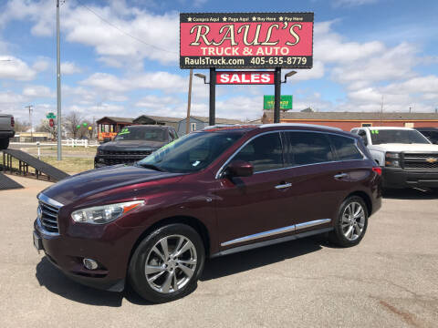 2014 Infiniti QX60 for sale at RAUL'S TRUCK & AUTO SALES, INC in Oklahoma City OK