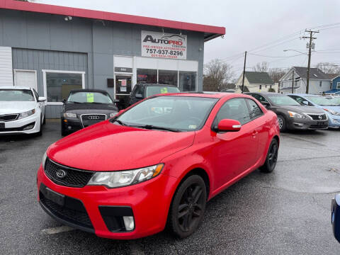 2010 Kia Forte Koup for sale at AutoPro Virginia LLC in Virginia Beach VA