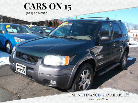 2004 Ford Escape for sale at Cars On 15 in Lake Hopatcong NJ