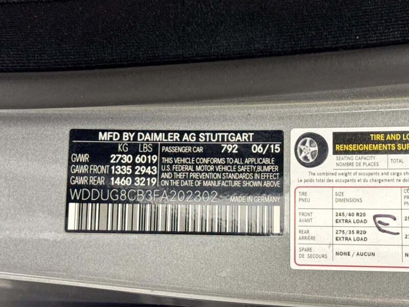 2015 Mercedes-Benz S-Class S 550