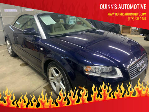 2007 Audi A4 for sale at QUINN'S AUTOMOTIVE in Leominster MA
