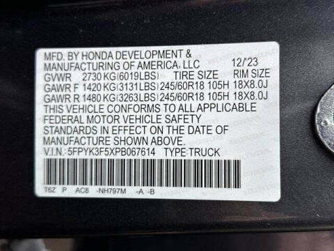 2023 Honda Ridgeline RTL