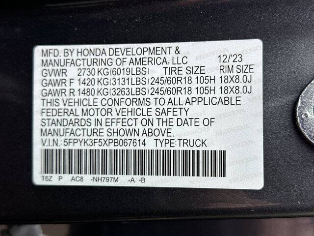 2023 Honda Ridgeline RTL