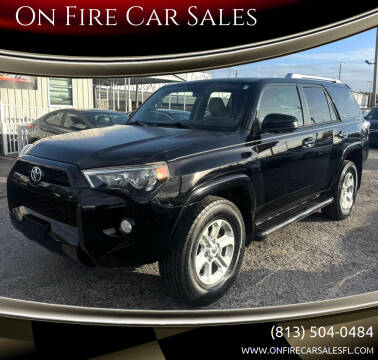 2014 Toyota 4Runner for sale at On Fire Car Sales in Tampa FL