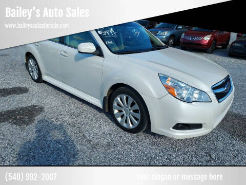 2010 Subaru Legacy for sale at Bailey's Auto Sales in Cloverdale VA