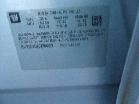 2012 Chevrolet Cruze LS