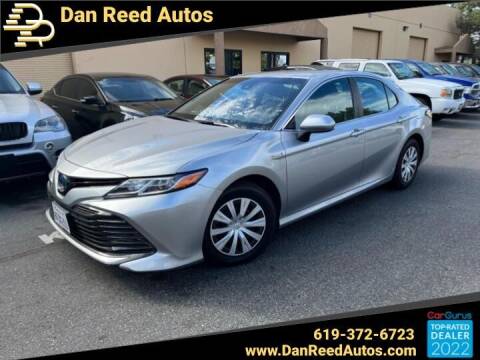 2018 Toyota Camry Hybrid for sale at Dan Reed Autos in Escondido CA
