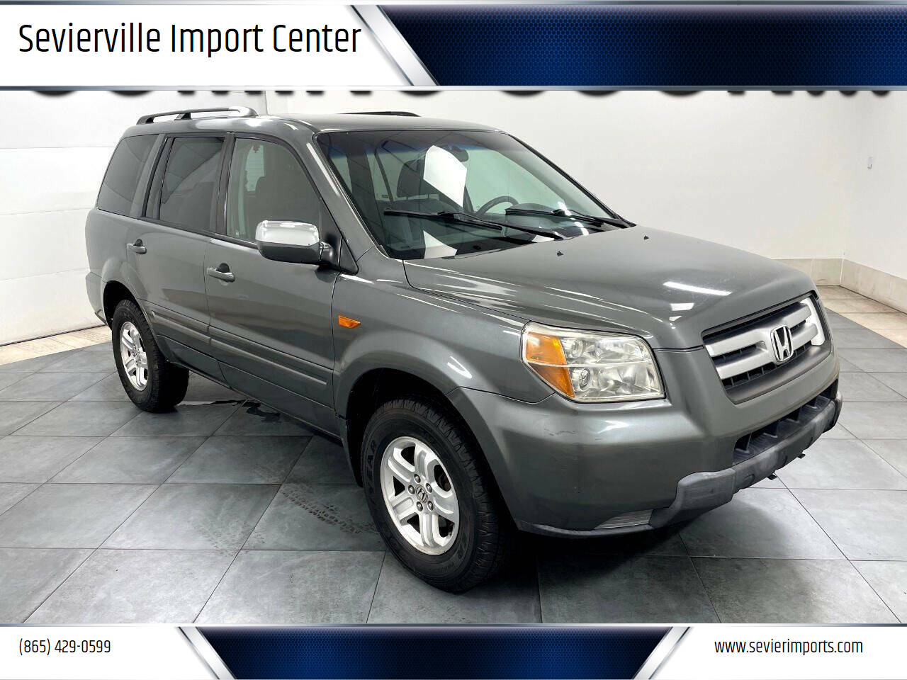 Silver 2008 Honda Pilot EX-L 4x4 EX-L 4dr SUV 1