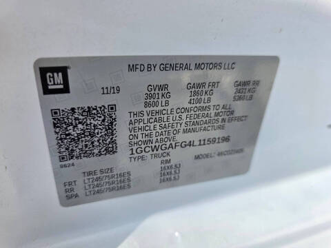 2020 Chevrolet Express 2500