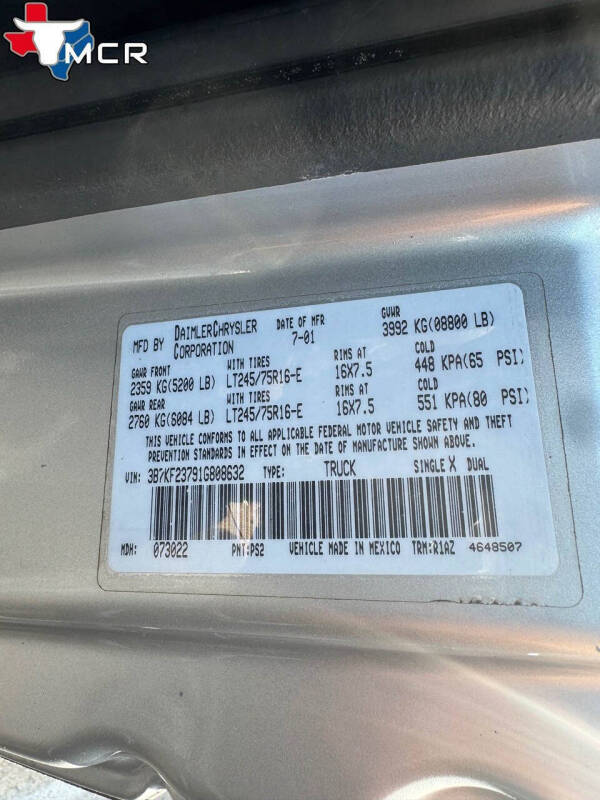 2001 Dodge Ram 2500 SLT