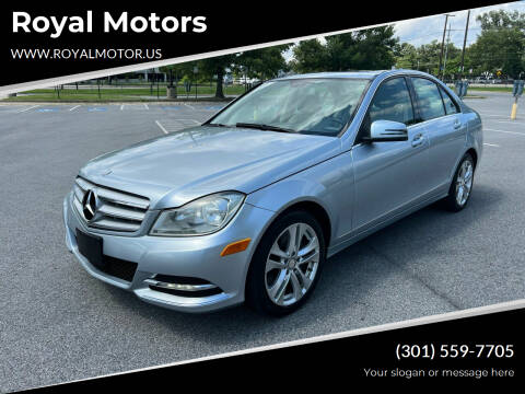 2013 Mercedes-Benz C-Class for sale at Royal Motors in Hyattsville MD